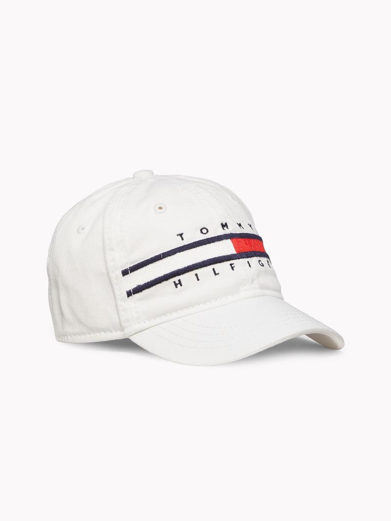 White Kids\' Tommy Hilfiger Flag Hats | AU_G1354