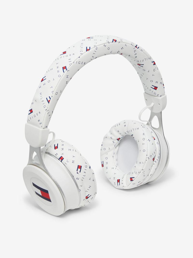 White Kids\' Tommy Hilfiger Flag Headphones Technology | AU_B2302