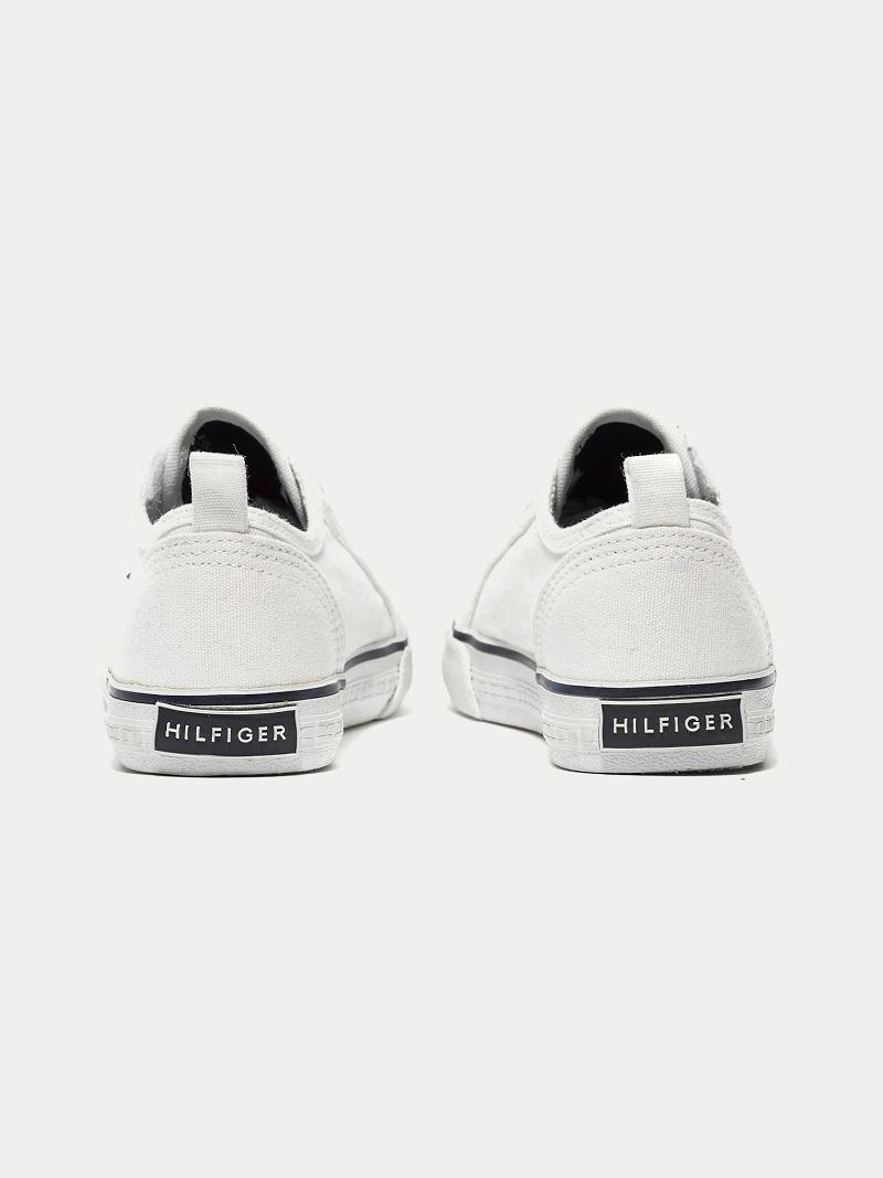 White Kids' Tommy Hilfiger Laceless Runner Sneakers | AU_B2245