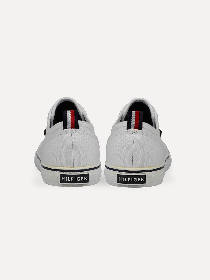 White Kids' Tommy Hilfiger Laceless Sneakers | AU_B2240