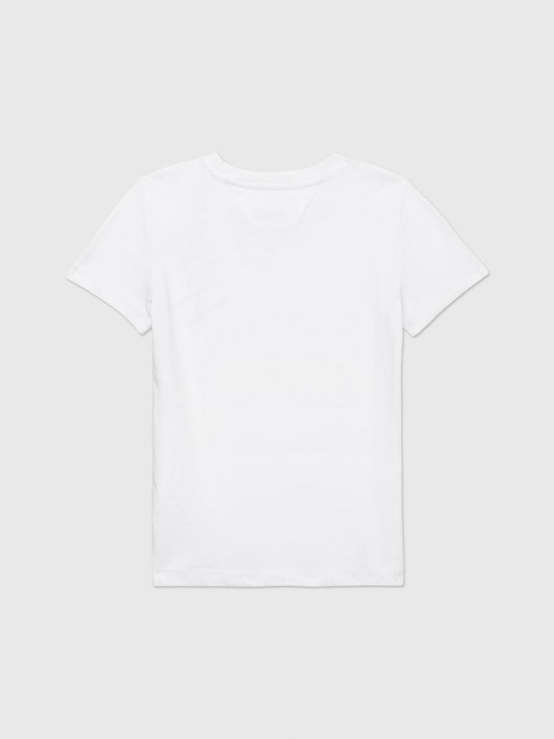 White Kids' Tommy Hilfiger Signature T Shirts | AU_B2202