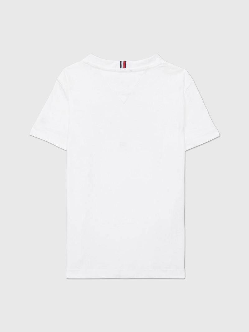 White Kids' Tommy Hilfiger Varsity T Shirts | AU_G1275