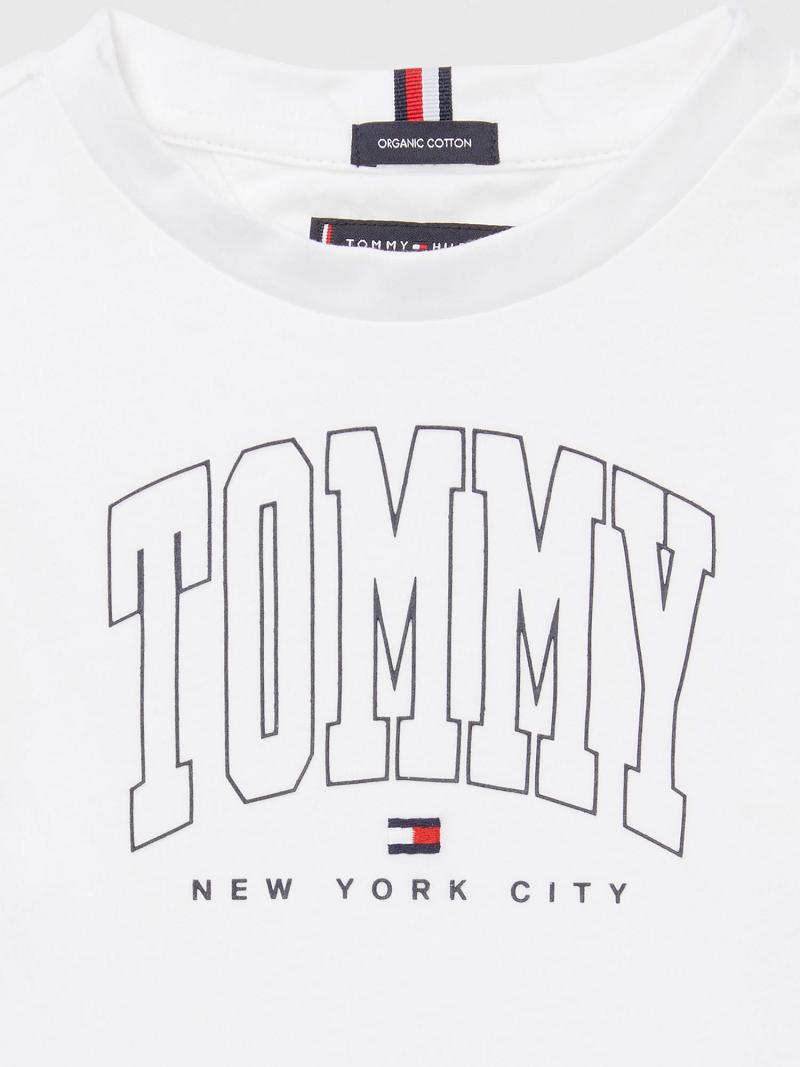 White Kids' Tommy Hilfiger Varsity T Shirts | AU_G1275