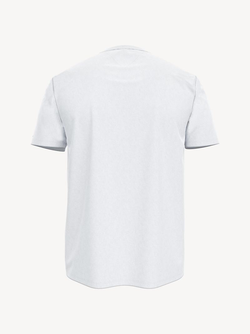 White Men's Tommy Hilfiger Lockup T Shirts | AU_M31049