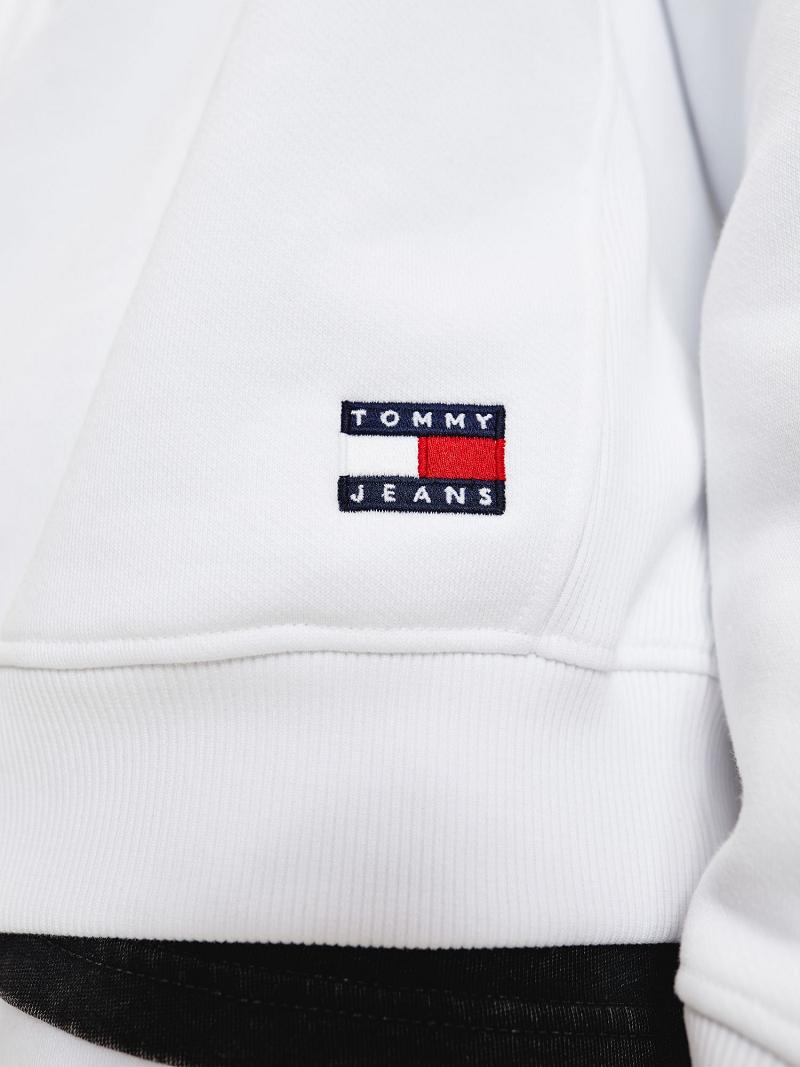 White Men's Tommy Hilfiger Organic cotton modern Hoodies | AU_M31455