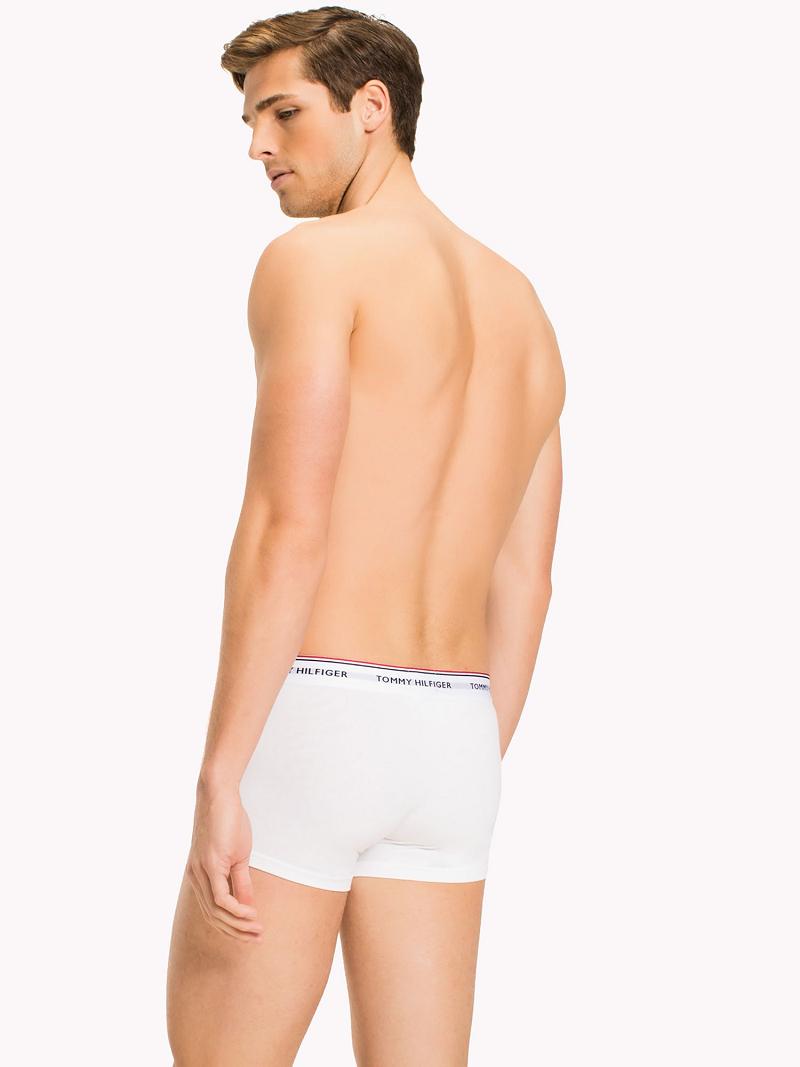 White Men's Tommy Hilfiger Premium essentials low rise trunk 3pk Trunks | AU_M31526