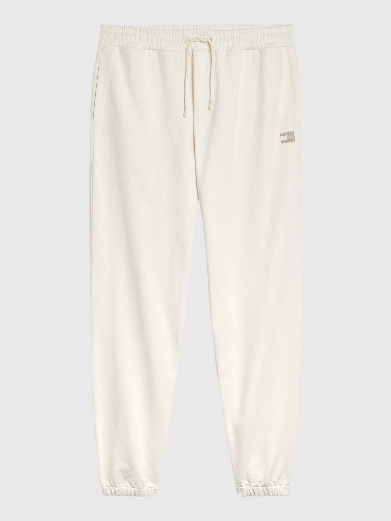 White Men's Tommy Hilfiger Sun Washed Sweatpants | AU_M31149