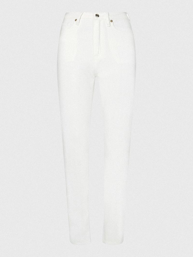 White Women's Tommy Hilfiger Classic Straight Fit White Jeans | AU_W21188