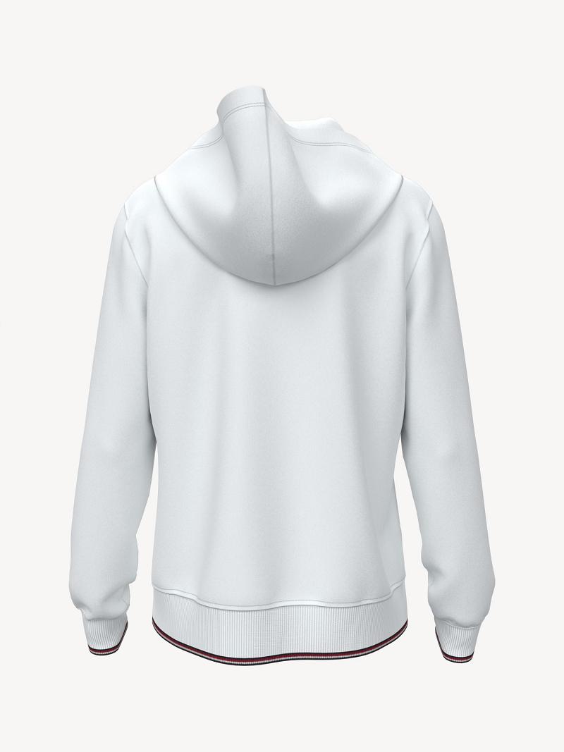 White Women's Tommy Hilfiger Essential Hoodies | AU_W21142