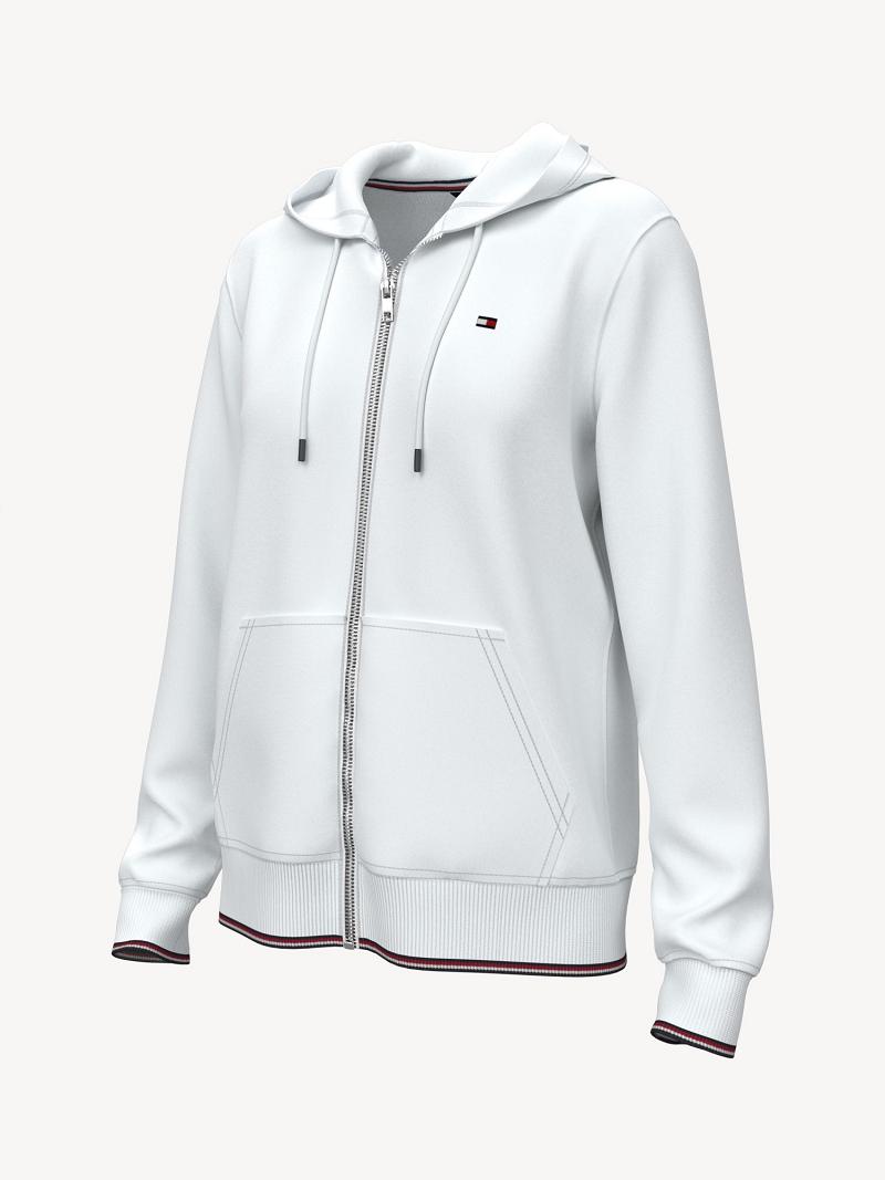 White Women's Tommy Hilfiger Essential Hoodies | AU_W21142