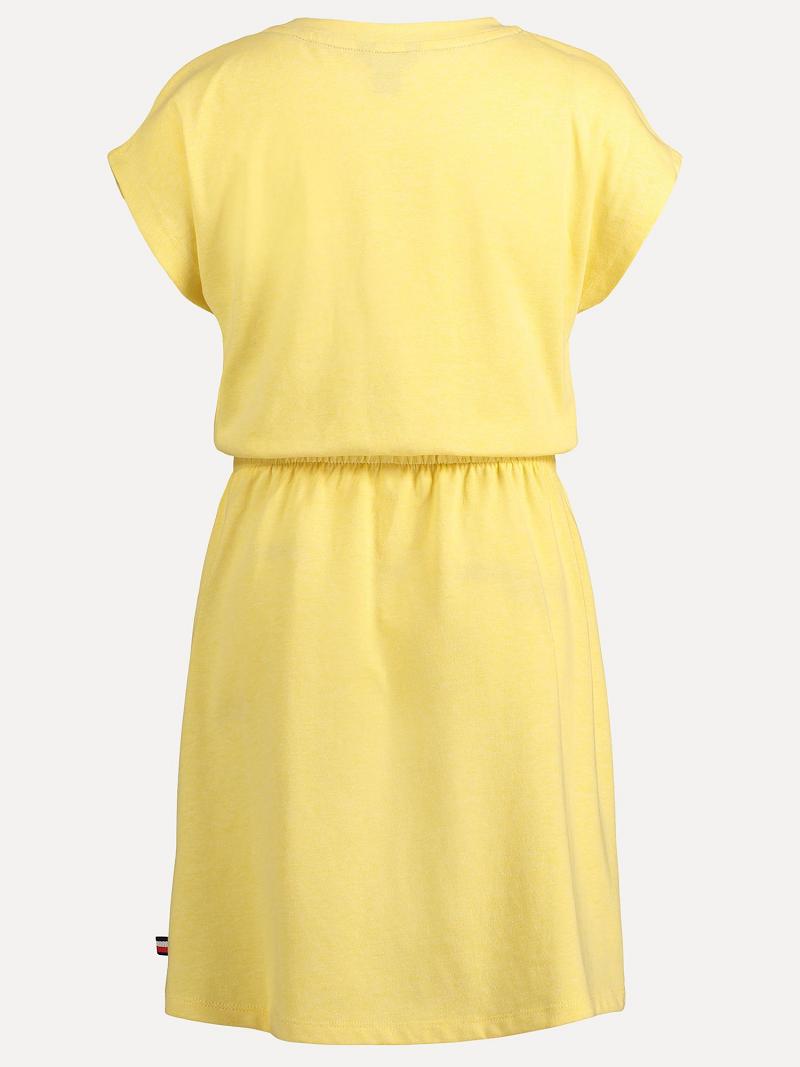 Yellow Kids' Tommy Hilfiger Big Sequin Palms T-Shirt Dresses | AU_G1048