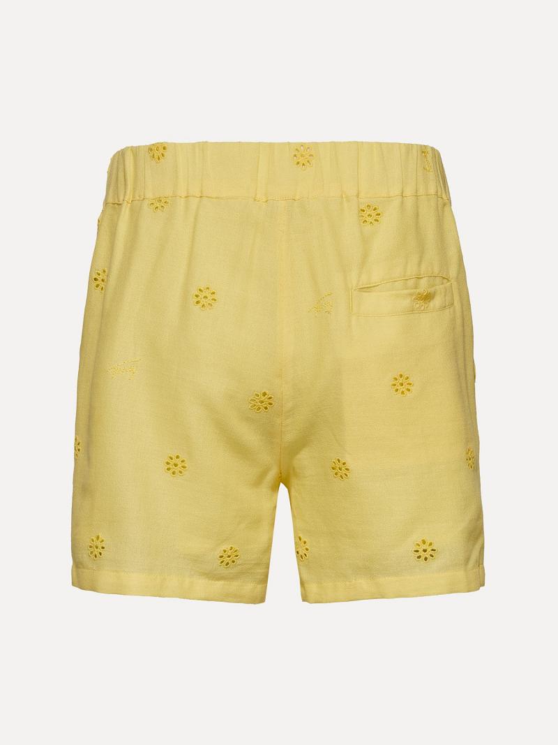 Yellow Kids' Tommy Hilfiger Embroidered Shorts | AU_G1155