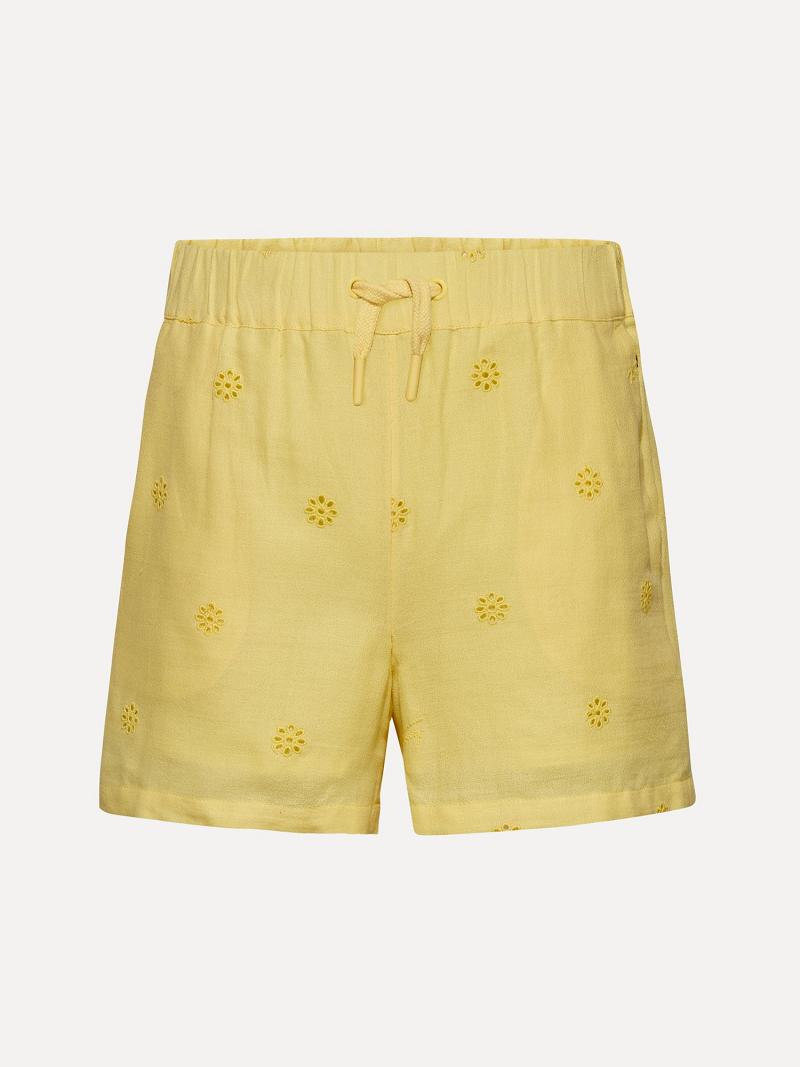 Yellow Kids\' Tommy Hilfiger Embroidered Shorts | AU_G1155