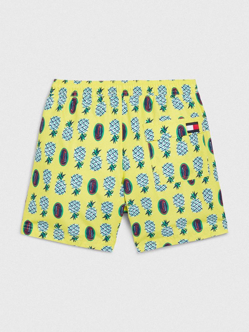 Yellow Kids' Tommy Hilfiger Pineapple Trunk Swimwear | AU_B2151