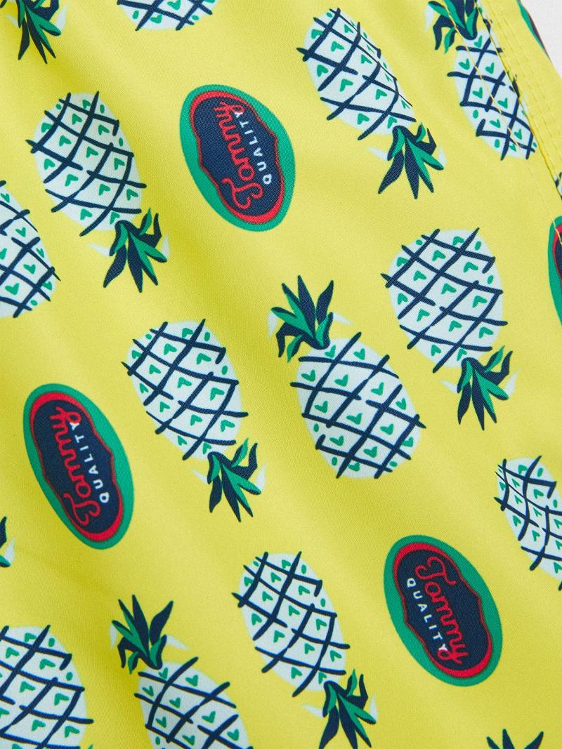 Yellow Kids' Tommy Hilfiger Pineapple Trunk Swimwear | AU_B2151