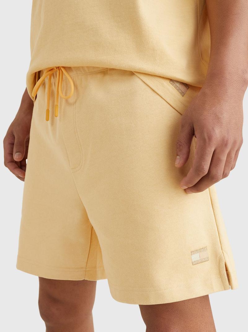 Yellow Men\'s Tommy Hilfiger Sun Washed Shorts | AU_M31228