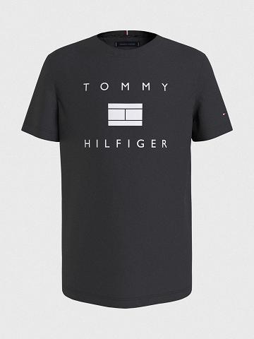 Black Kids' Tommy Hilfiger Tommy T Shirts | AU_B2214