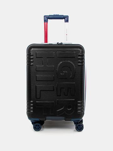 Black Men's Tommy Hilfiger 21" Spinner Suitcases | AU_M31758