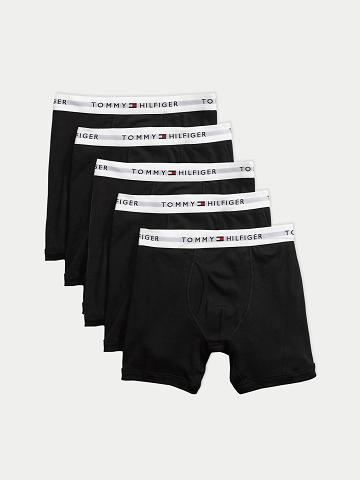 Black Men's Tommy Hilfiger Cotton classics boxer brief 5pk Boxer Briefs | AU_M31590