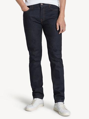 Black Men's Tommy Hilfiger Slim fit essential deep wash Jeans | AU_M31378