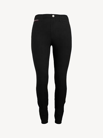 Black Women's Tommy Hilfiger Essential High-Rise Skinny Pant Jeans | AU_W21193