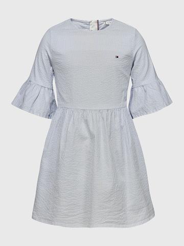 Blue Kids' Tommy Hilfiger Seersucker Dresses | AU_G1080