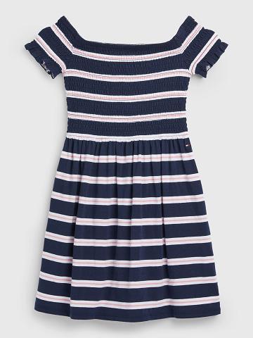 Blue Kids' Tommy Hilfiger Smocked Dresses | AU_G1083