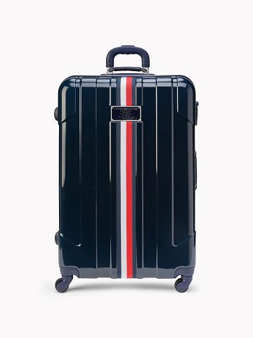 Blue Men's Tommy Hilfiger 28" Spinner Suitcases | AU_M31765