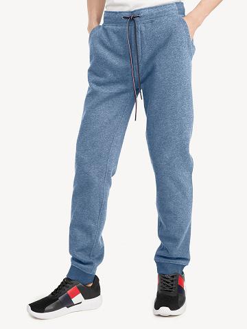 Blue Men's Tommy Hilfiger Essential Solid Sweatpants | AU_M31145