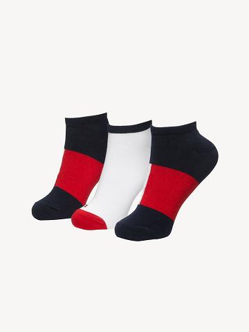 Blue Women's Tommy Hilfiger Ankle 3PK Socks | AU_W21652