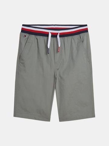 Grey Kids' Tommy Hilfiger Drawstring Waist Shorts | AU_B2096