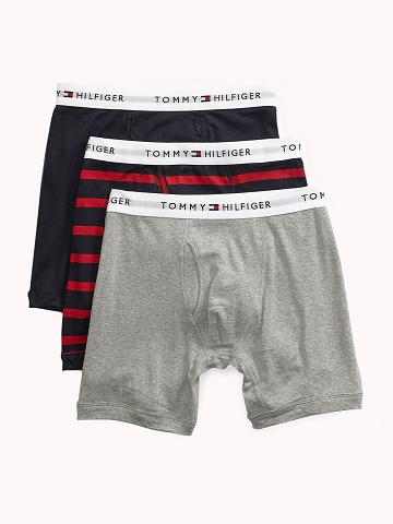 Grey Men's Tommy Hilfiger Cotton classics boxer brief 3pk Boxer Briefs | AU_M31582