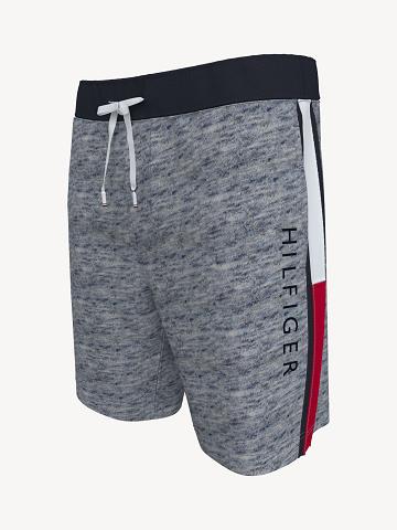 Grey Men's Tommy Hilfiger Essential hilfiger sweatshort Shorts | AU_M31204