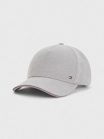 Grey Men's Tommy Hilfiger Flag Hats | AU_M31726