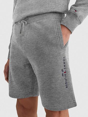 Grey Men's Tommy Hilfiger Logo sweatshorts Shorts | AU_M31212