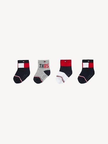 Multicolor Kids' Tommy Hilfiger Babies' 4PK Socks | AU_B2286