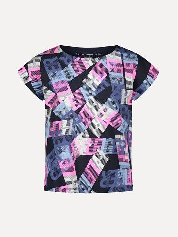 Multicolor Kids' Tommy Hilfiger Big Ombre Print T Shirts | AU_G1232