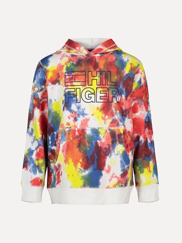 Multicolor Kids' Tommy Hilfiger Little Tie-Dye Hoodies | AU_B2028