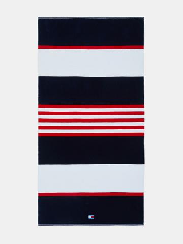 Multicolor Men's Tommy Hilfiger Nautical Stripe Beach Towel Swimwear | AU_M31103