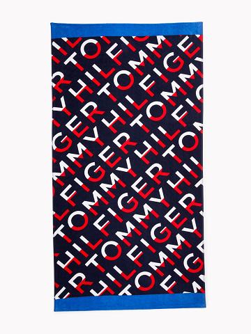 Multicolor Women's Tommy Hilfiger Hilfiger Diagonal Beach Towel Swimwear | AU_W21421