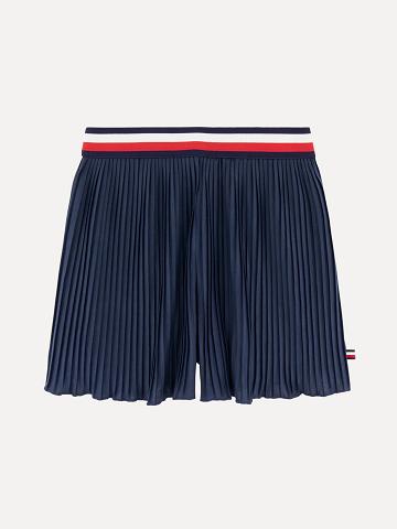 Navy Kids' Tommy Hilfiger Little Pleated Skort Skorts | AU_G1177