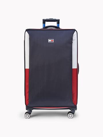 Navy Men's Tommy Hilfiger 28" Soft Case Luggage Suitcases | AU_M31763