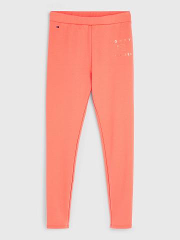 Orange Kids' Tommy Hilfiger Big Solid Leggings | AU_G1146