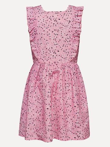 Pink Kids' Tommy Hilfiger Floral Ruffle Dresses | AU_G1063