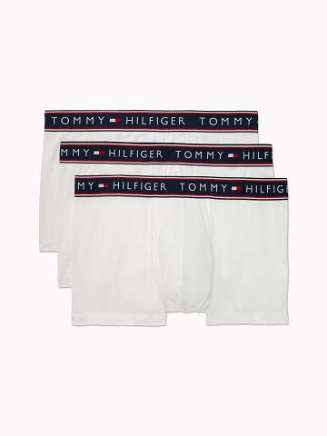 White Men's Tommy Hilfiger Stretch cotton trunk 3pk Trunks | AU_M31529