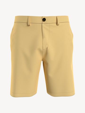 Yellow Men's Tommy Hilfiger Regular fit essential 9" comfort stretch Shorts | AU_M31219